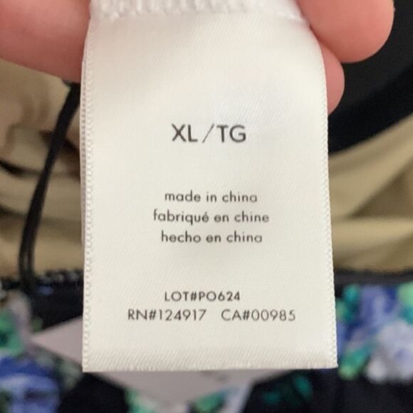 NEW WeWoreWhat Floral Underwire One-Piece Swimsuit black golden hour retro XL - Picture 7 of 10